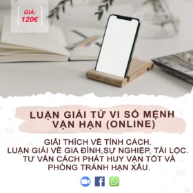 Luận Giải Tử Vi Số Mệnh Vận Hạn (Online)