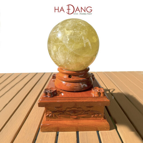Quả Cầu Thạch Anh Vàng VIP - Ảnh 4