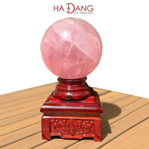 Quả Cầu Thạch Anh Hồng VIP - Ảnh 4
